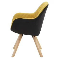 Krzesło obrotowe żółte LUMARS