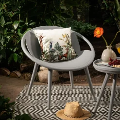 inny Krzesło ogrodowe HETTIMA jasnoszare