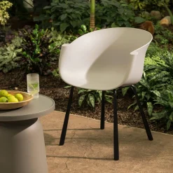 Meble Ogrodowe|Meble Ogrodowe|inny Krzesło ogrodowe jasnoszare UNDIGO