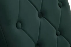 Krzesło pikowane butelkowa zieleń DAKOTA II z wałkiem