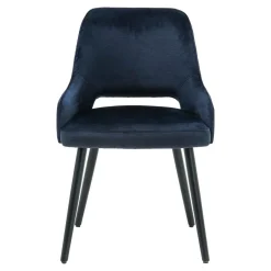 Fameg Krzesło retro z dziurką granatowe KERSTIN