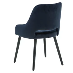 Fameg Krzesło retro z dziurką granatowe KERSTIN