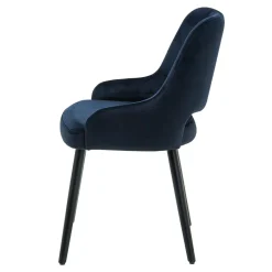 Fameg Krzesło retro z dziurką granatowe KERSTIN