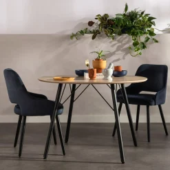 Fameg Krzesło retro z dziurką granatowe KERSTIN