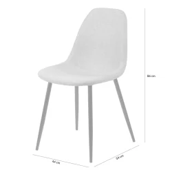 Krzesła| Krzesło tapicerowane beżowe NINA