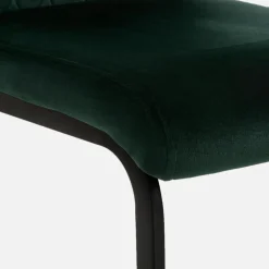 Krzesła| Krzesło tapicerowane butelkowa zieleń ARIBA