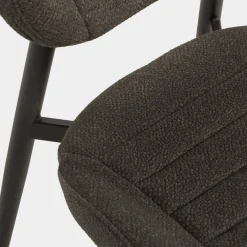 Krzesła|inny Krzesło tapicerowane ciemnoszare FINESSET