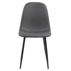 Krzesła| Krzesło tapicerowane ciemnoszare NINA