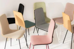 Fameg Krzesło tapicerowane ciemnoszare VINGE