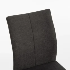 Krzesła| Krzesło tapicerowane czarne FANAI