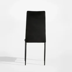 Krzesło tapicerowane czarne ASKOK