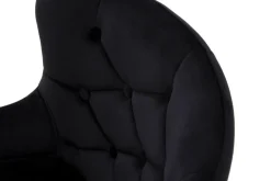 Krzesło tapicerowane czarne LAVEL