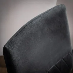 Krzesło tapicerowane czarne ARIBA