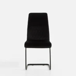 Krzesło tapicerowane czarne ARIBA