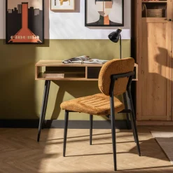 Krzesła|inny Krzesło tapicerowane miodowe FINESSET