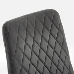Krzesło tapicerowane pikowane ALLINA szare