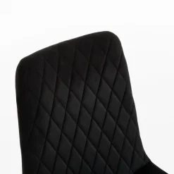 Krzesło tapicerowane pikowane ALLINA czarne