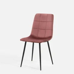 Krzesło tapicerowane różowe FOLVIO