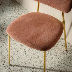 inny Krzesło tapicerowane różowe ERMENIO