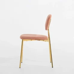inny Krzesło tapicerowane różowe ERMENIO