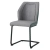 Krzesło tapicerowane szare DITIA