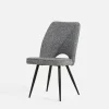 Krzesła|inny Krzesło tapicerowane szare FALIN
