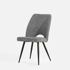 Krzesła|inny Krzesło tapicerowane szare FALIN