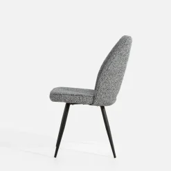 Krzesła|inny Krzesło tapicerowane szare FALIN