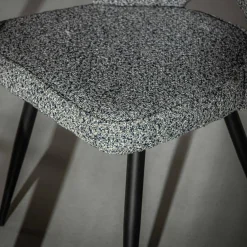 Krzesła|inny Krzesło tapicerowane szare FALIN