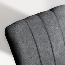 Krzesło tapicerowane szare SVENTO