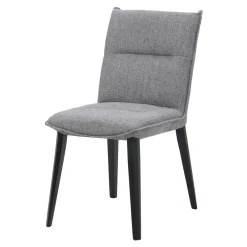 Krzesło tapicerowane szare RUFUS