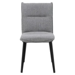 Krzesło tapicerowane szare RUFUS