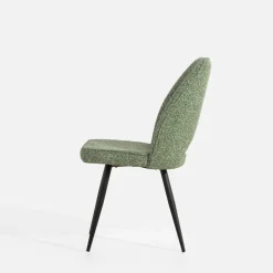 Krzesła|inny Krzesło tapicerowane zielone FALIN