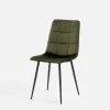 Krzesło tapicerowane zielone FOLVIO