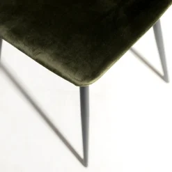 Krzesło tapicerowane zielone FOLVIO