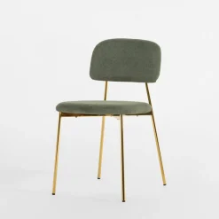 Krzesła|inny Krzesło tapicerowane zielone ERMENIO