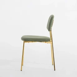 Krzesła|inny Krzesło tapicerowane zielone ERMENIO