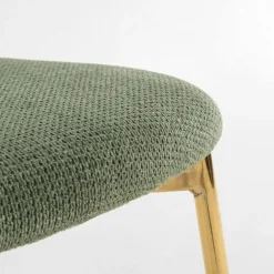 Krzesła|inny Krzesło tapicerowane zielone ERMENIO