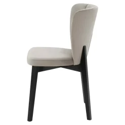 Krzesło welurowe beżowe DEXTER