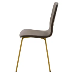 Krzesła|Fameg Krzesło welurowe brązowe VINGE