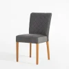 inny Krzesło welurowe ciemnoszare REVOJ