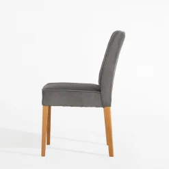 inny Krzesło welurowe ciemnoszare REVOJ