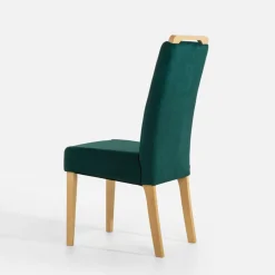 Krzesła|Fameg Krzesło welurowe ciemnozielone URSIN