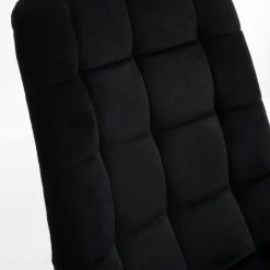 Krzesła| Krzesło welurowe czarne ABADA