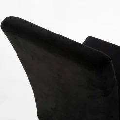 inny Krzesło welurowe czarne DEWIA