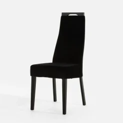 Fameg Krzesło welurowe czarne JOEL