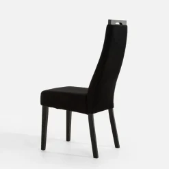 Fameg Krzesło welurowe czarne JOEL