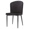 Krzesło welurowe czarne KAVALA