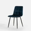 Krzesła|inny Krzesło welurowe granatowe JYRANDO
