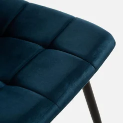 Krzesła|inny Krzesło welurowe granatowe JYRANDO